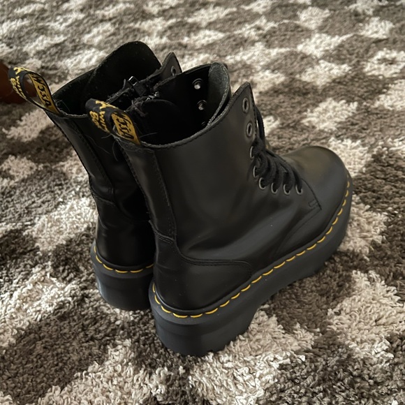 Doc Martens Black Jadon Platform Boots - Picture 4 of 7